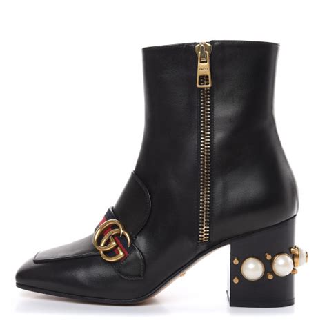 gucci betis glamour leather ankle boots|gucci ankle boots.